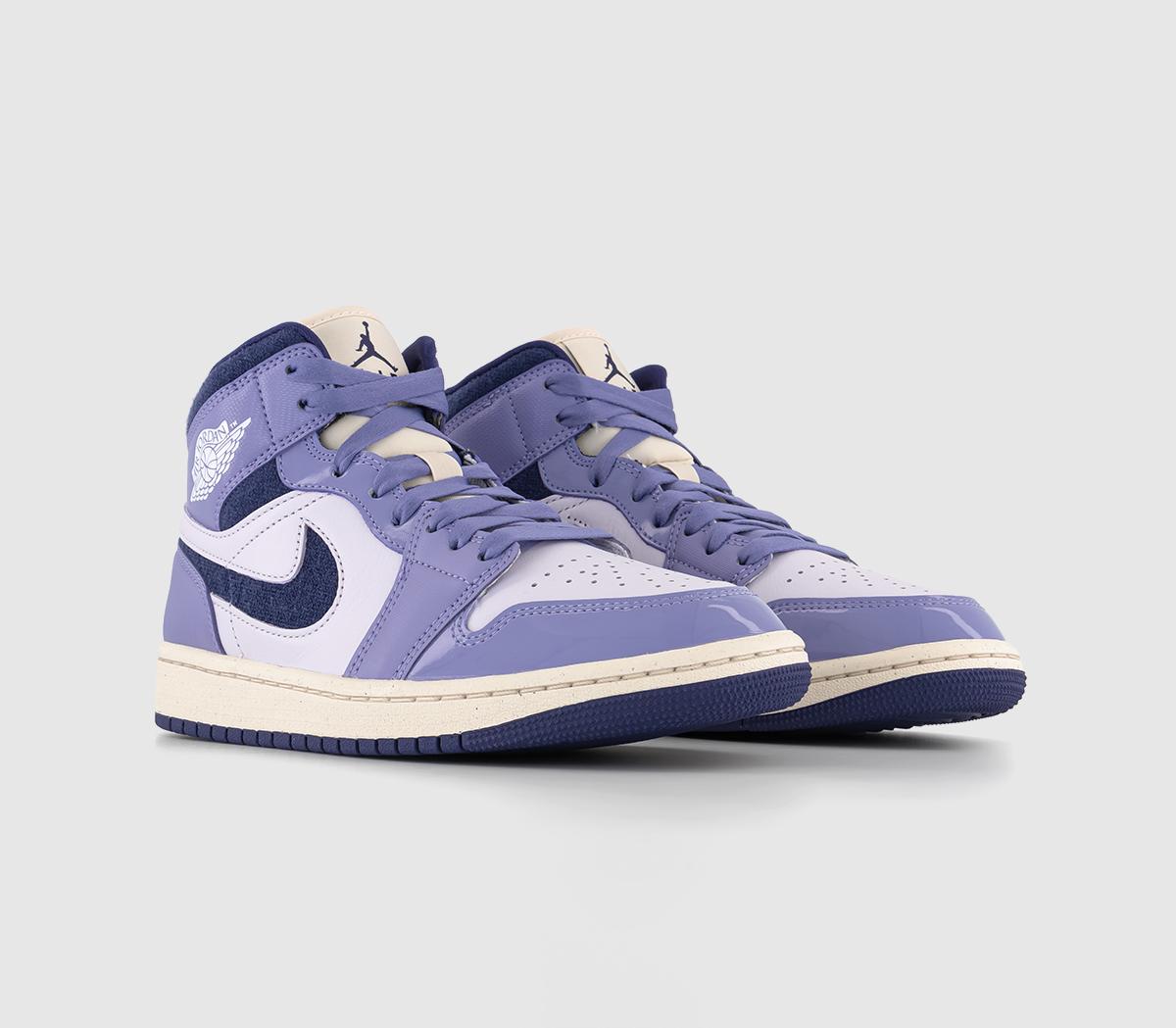 JordanAir Jordan 1 Mid TrainersSky Light Purple Barely Grape Guava Ice