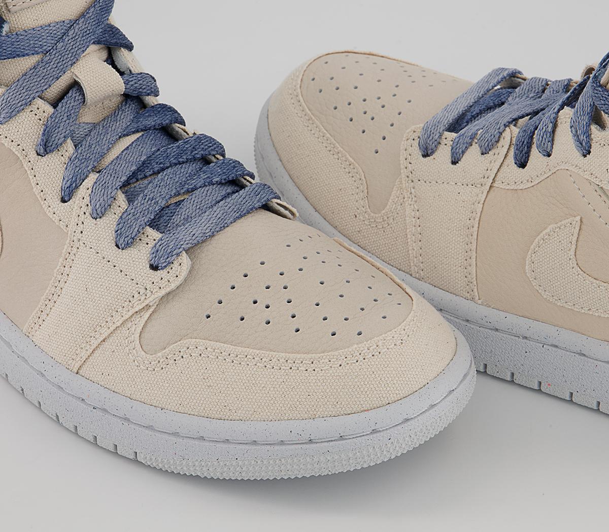 Jordan Air Jordan 1 Mid Trainers Jordan Air Jordan 1 Mid Trainers Sanddrift Sail Midnight Navy White