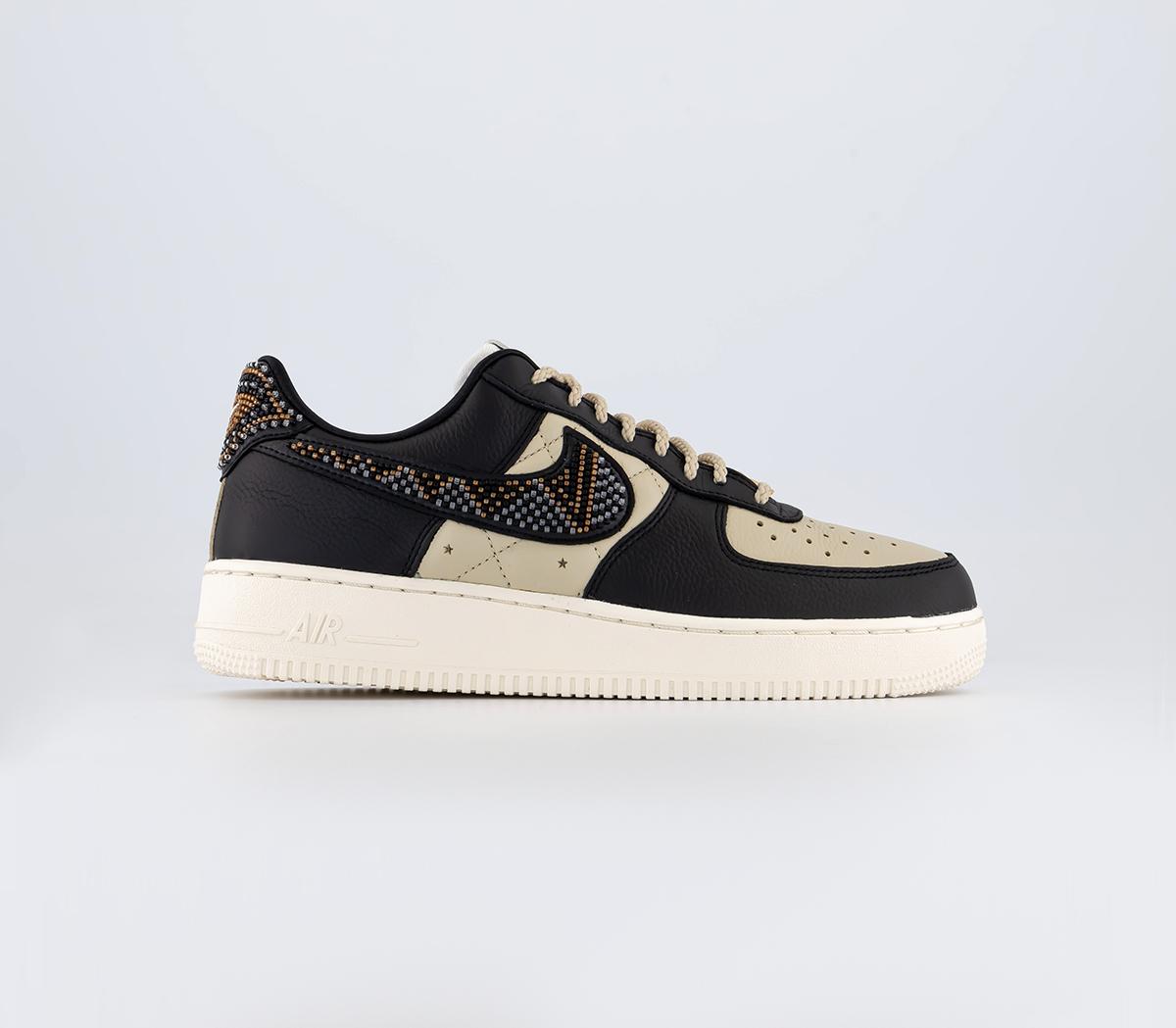 NikeAir Force 1 LV8 Trainers Pg Black Multi Color Sand Sail