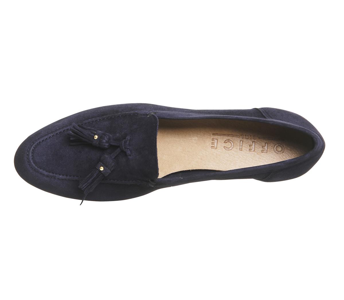 OFFICERetro Tassel LoaferNavy Suede