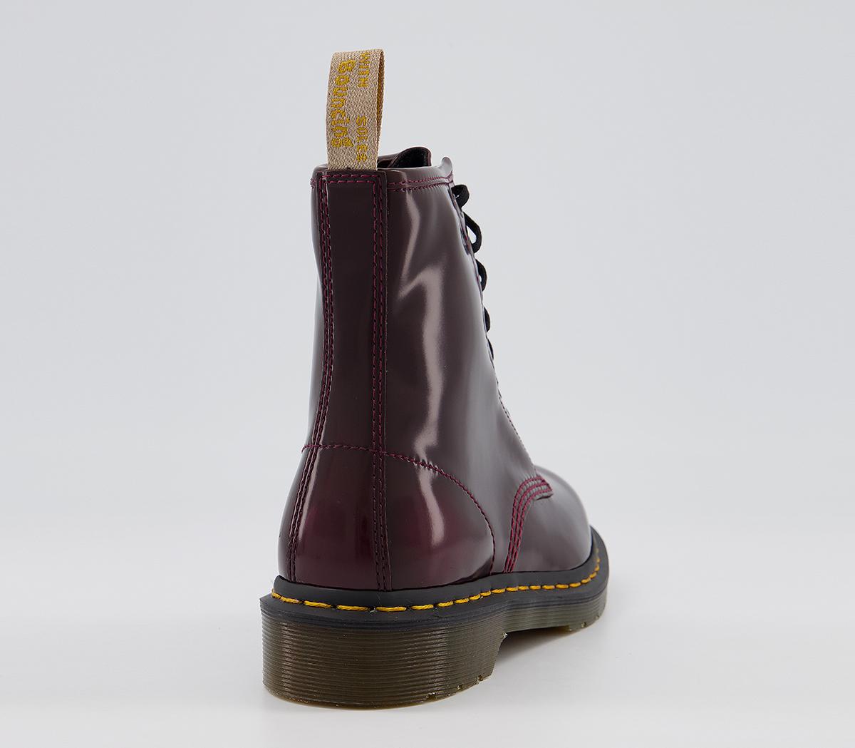 Dr. Martens Vegan 1460 8 Eye Boots Dr. Martens Vegan 1460 8 Eye Boots Cherry Red