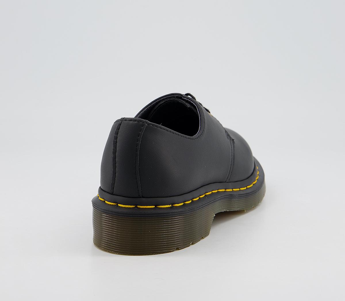Dr. Martens Vegan 1461 3 Eye Shoes F Black - Flat Shoes for Women