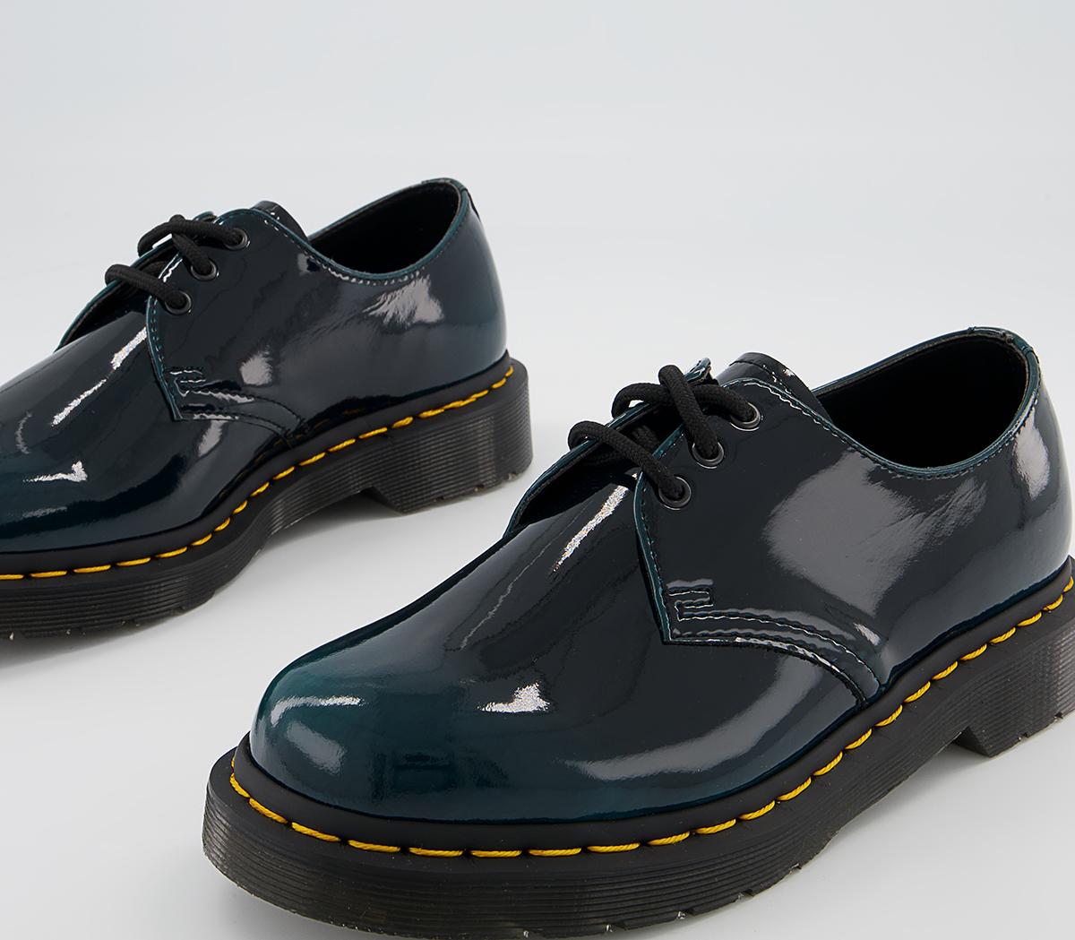 Dr. MartensVegan 1461 3 Eye ShoesDms Green Gloss