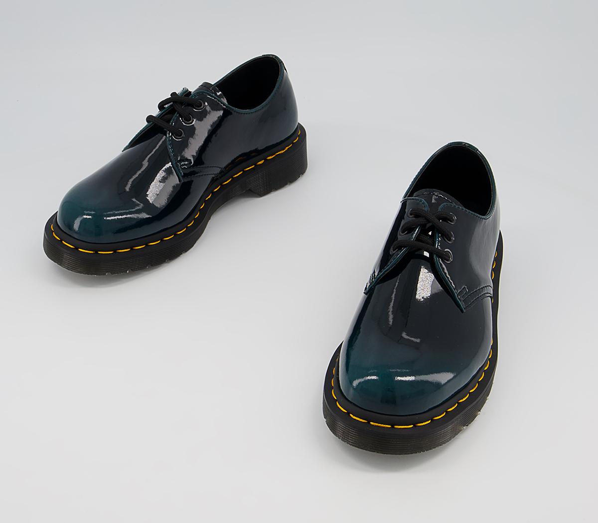 Dr. MartensVegan 1461 3 Eye ShoesDms Green Gloss