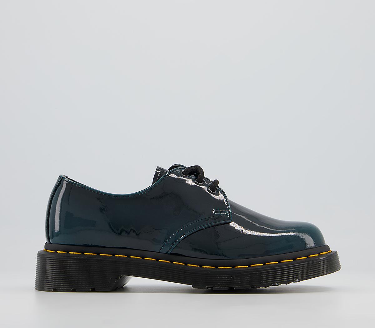 Dr. MartensVegan 1461 3 Eye ShoesDms Green Gloss