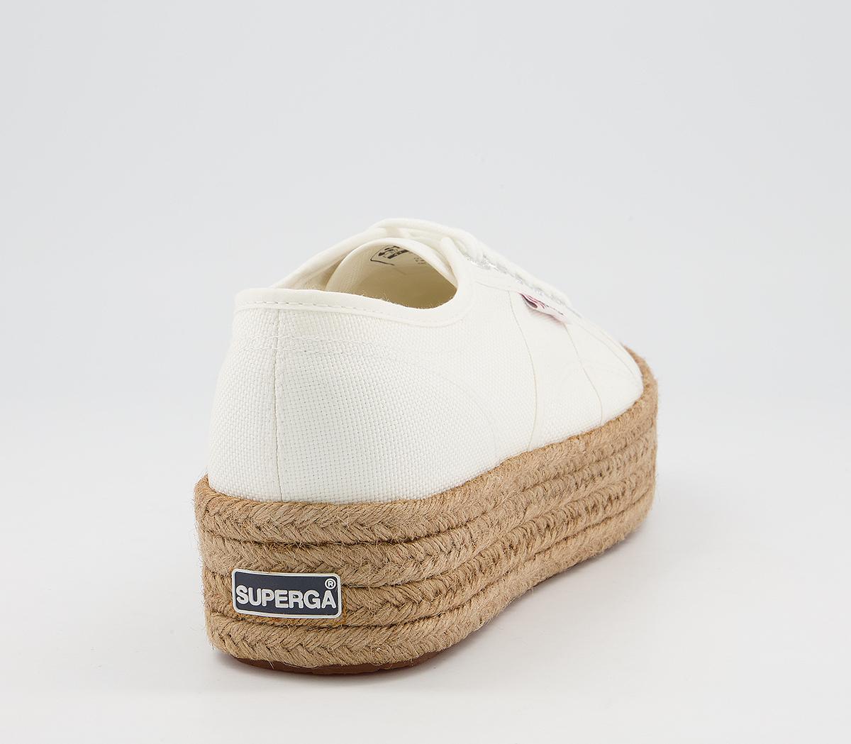superga 2790 white espadrille