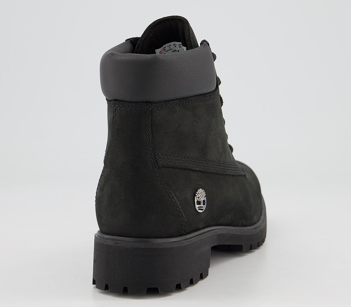 timberland slim premium 6 inch boots jet black