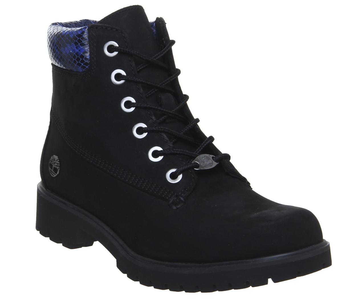 Timberland Slim Premium 6 Inch Boots Black Royal Snake Collar - Women's ...