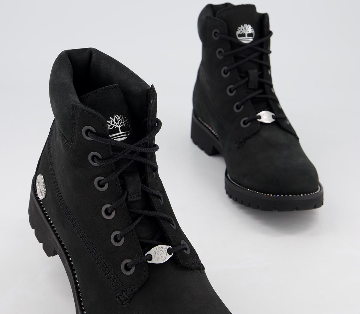 Timberland Slim Premium 6 Inch Boots Timberland Slim Premium 6 Inch Boots Black Nubuck Diamond