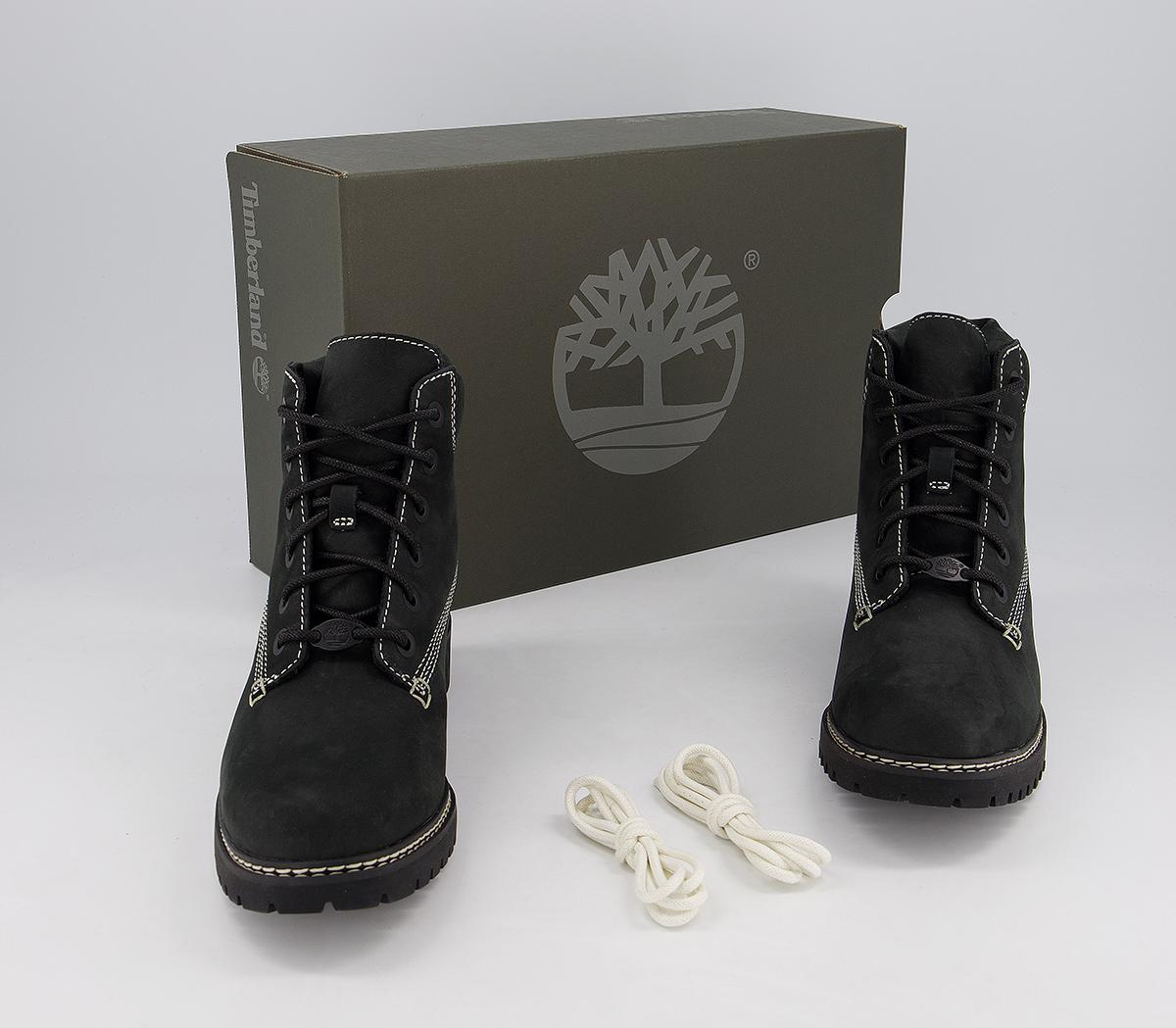 slim premium 6 inch boots black rose gold