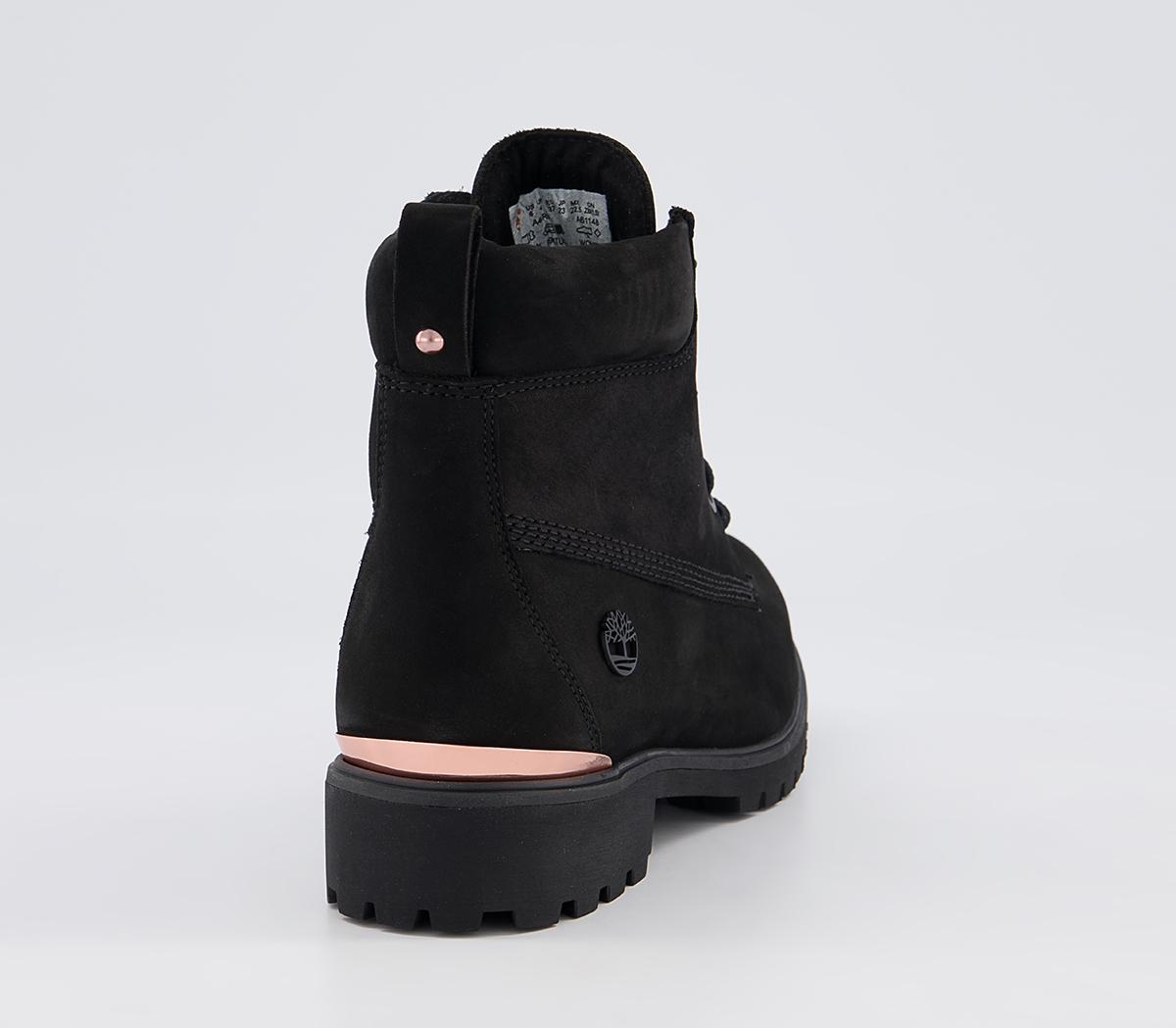 Timberland Slim Premium 6 Inch Boots Timberland Slim Premium 6 Inch Boots Black Metallic Heel