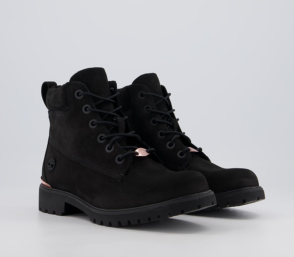 Timberland Slim Premium 6 Inch Boots Timberland Slim Premium 6 Inch Boots Black Metallic Heel