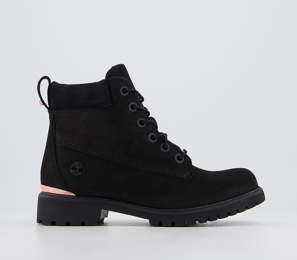 Timberland Slim Premium 6 Inch Boots Timberland Slim Premium 6 Inch Boots Black Metallic Heel