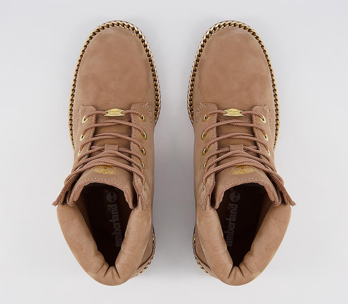 Timberland Slim Premium 6 Inch Boots Timberland Slim Premium 6 Inch Boots Tawney Rose Gold Chunky Chain