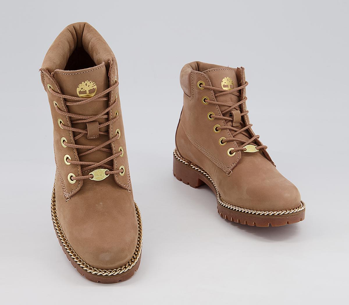 Timberland Slim Premium 6 Inch Boots Timberland Slim Premium 6 Inch Boots Tawney Rose Gold Chunky Chain