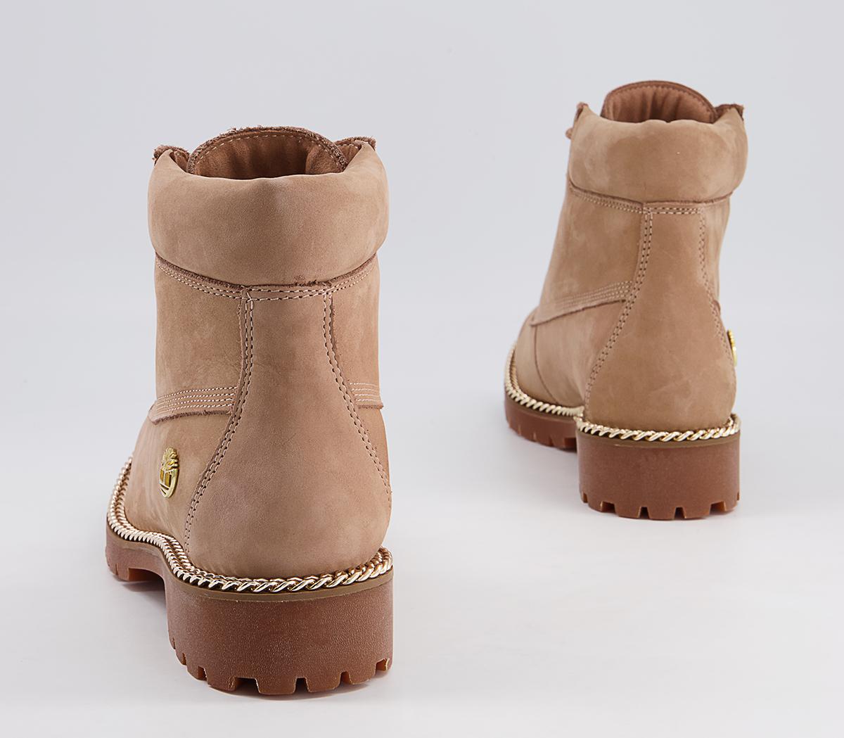 Timberland Slim Premium 6 Inch Boots Timberland Slim Premium 6 Inch Boots Tawney Rose Gold Chunky Chain