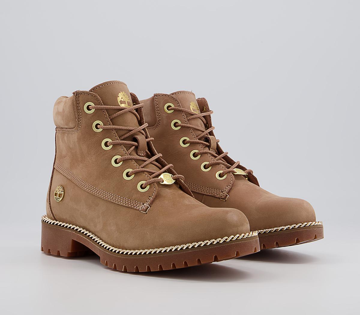 Timberland Slim Premium 6 Inch Boots Timberland Slim Premium 6 Inch Boots Tawney Rose Gold Chunky Chain