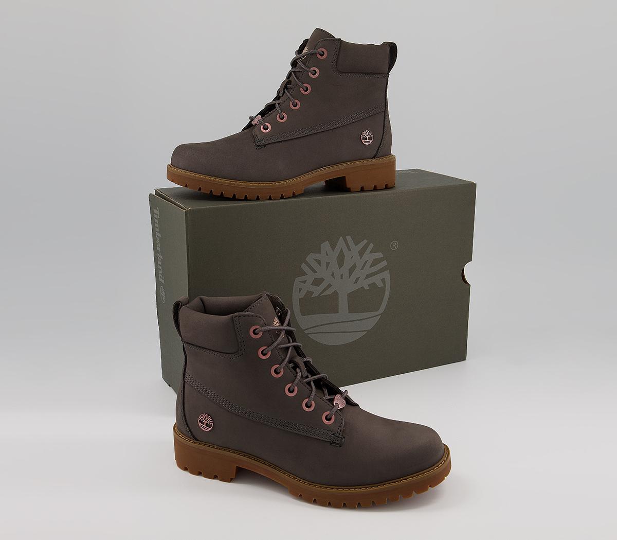 timberland slim premium 6 inch boots eiffel tower grey nubuck