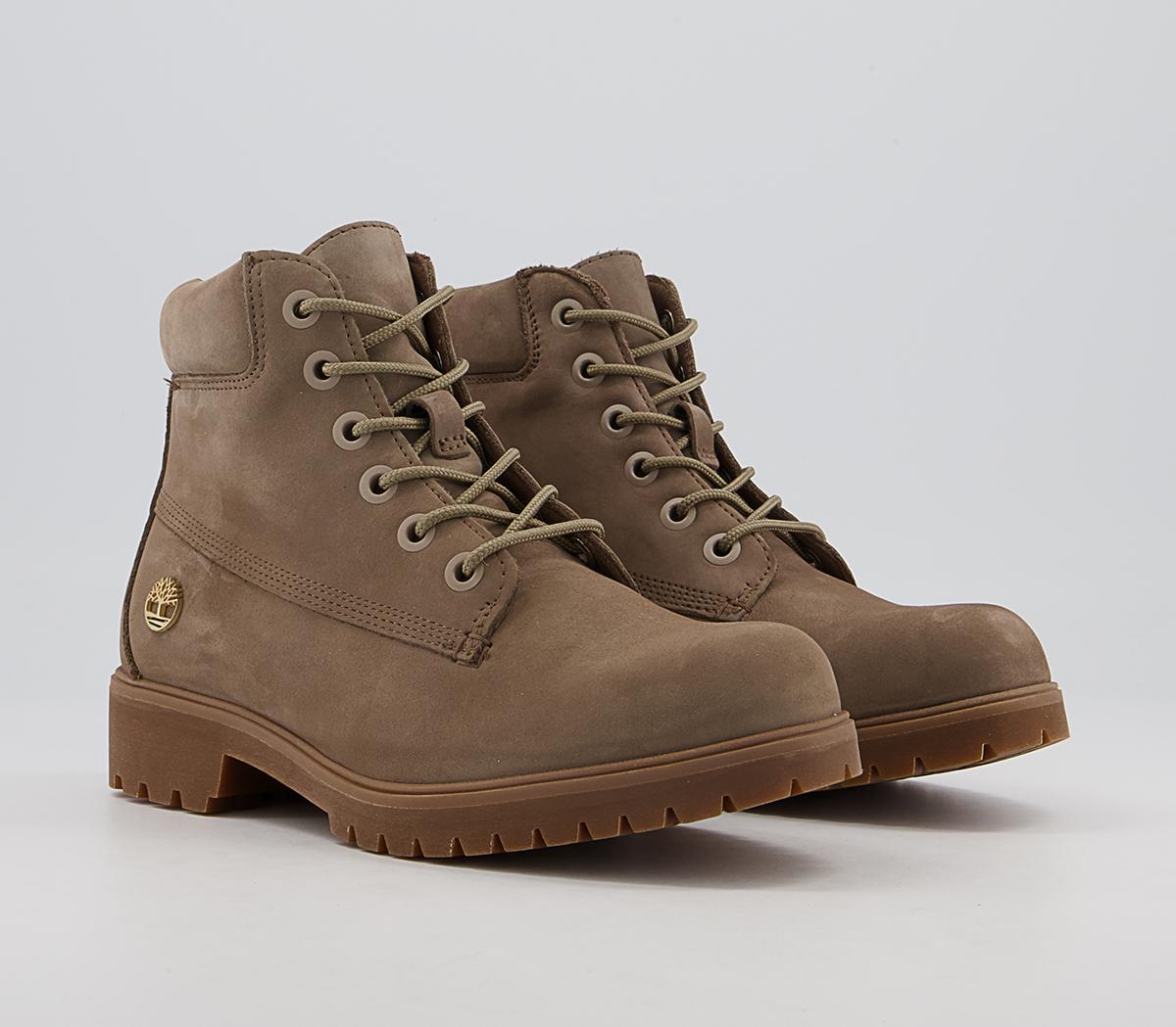 Timberland Slim Premium 6 Inch Boots Timberland Slim Premium 6 Inch Boots Taupe Nubuck