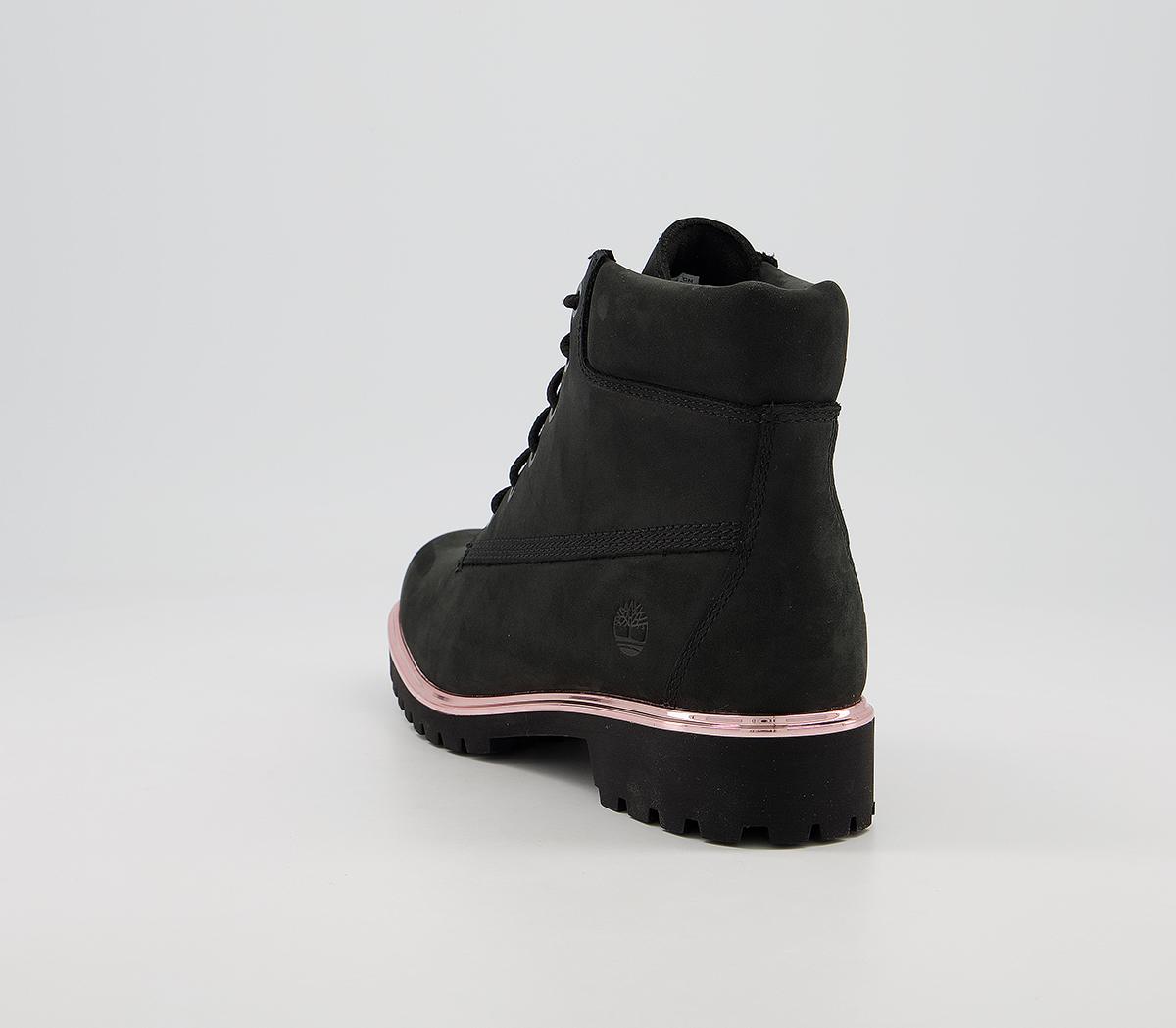 TimberlandSlim Premium 6 Inch BootsBlack New Rose Gold 
