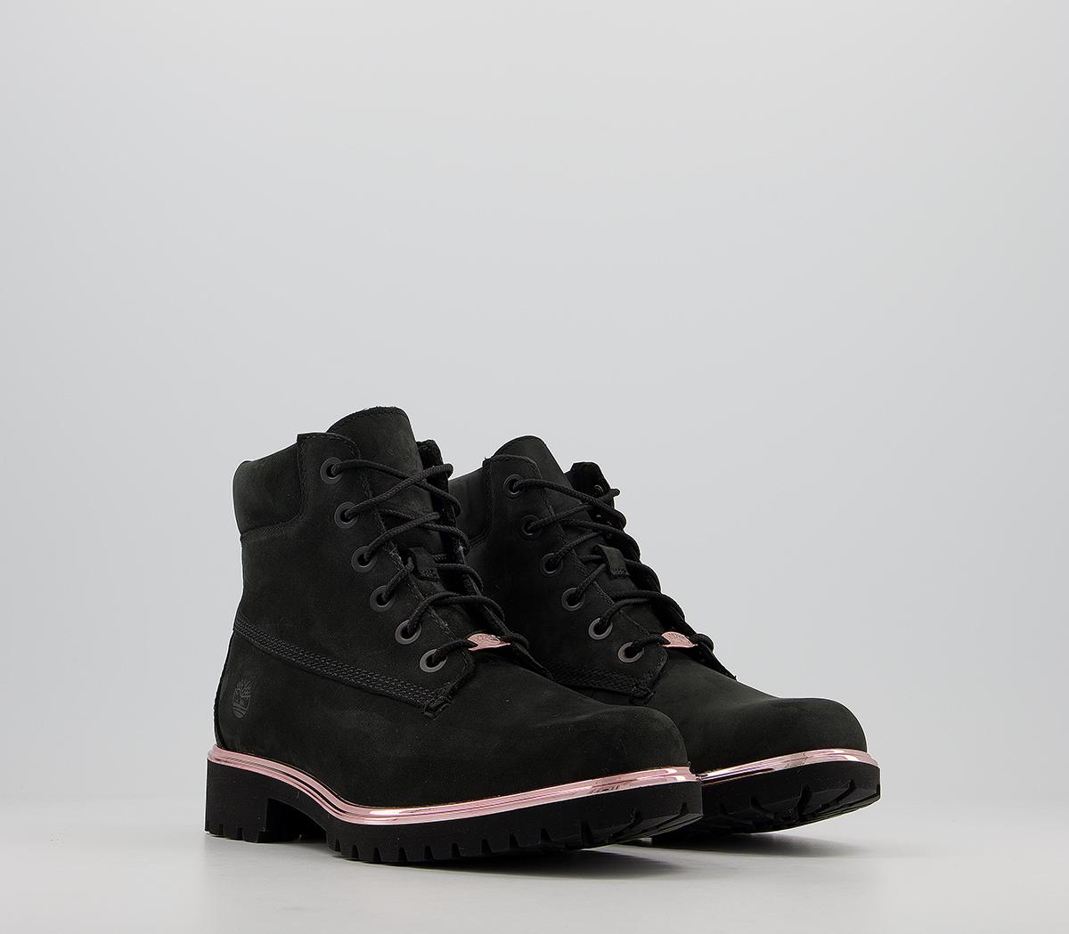 TimberlandSlim Premium 6 Inch BootsBlack New Rose Gold 