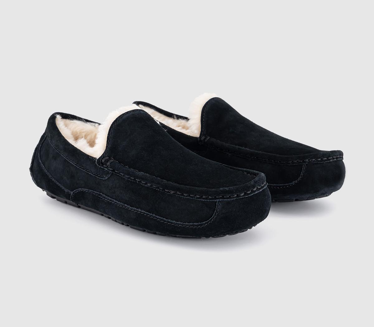 UGGAscot SlippersBlack Suede New