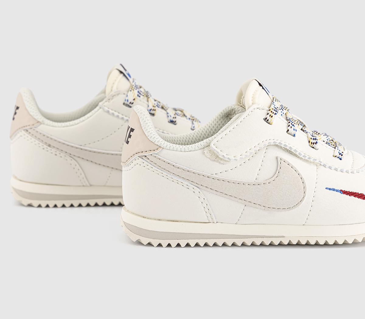 NikeNike Cortez TD Trainers NikeNike Cortez TD TrainersSoft Pearl Light Orewood Brown Comet Blue