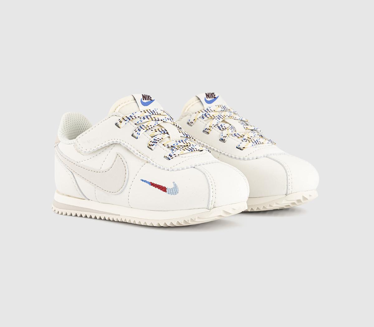 NikeNike Cortez TD Trainers NikeNike Cortez TD TrainersSoft Pearl Light Orewood Brown Comet Blue