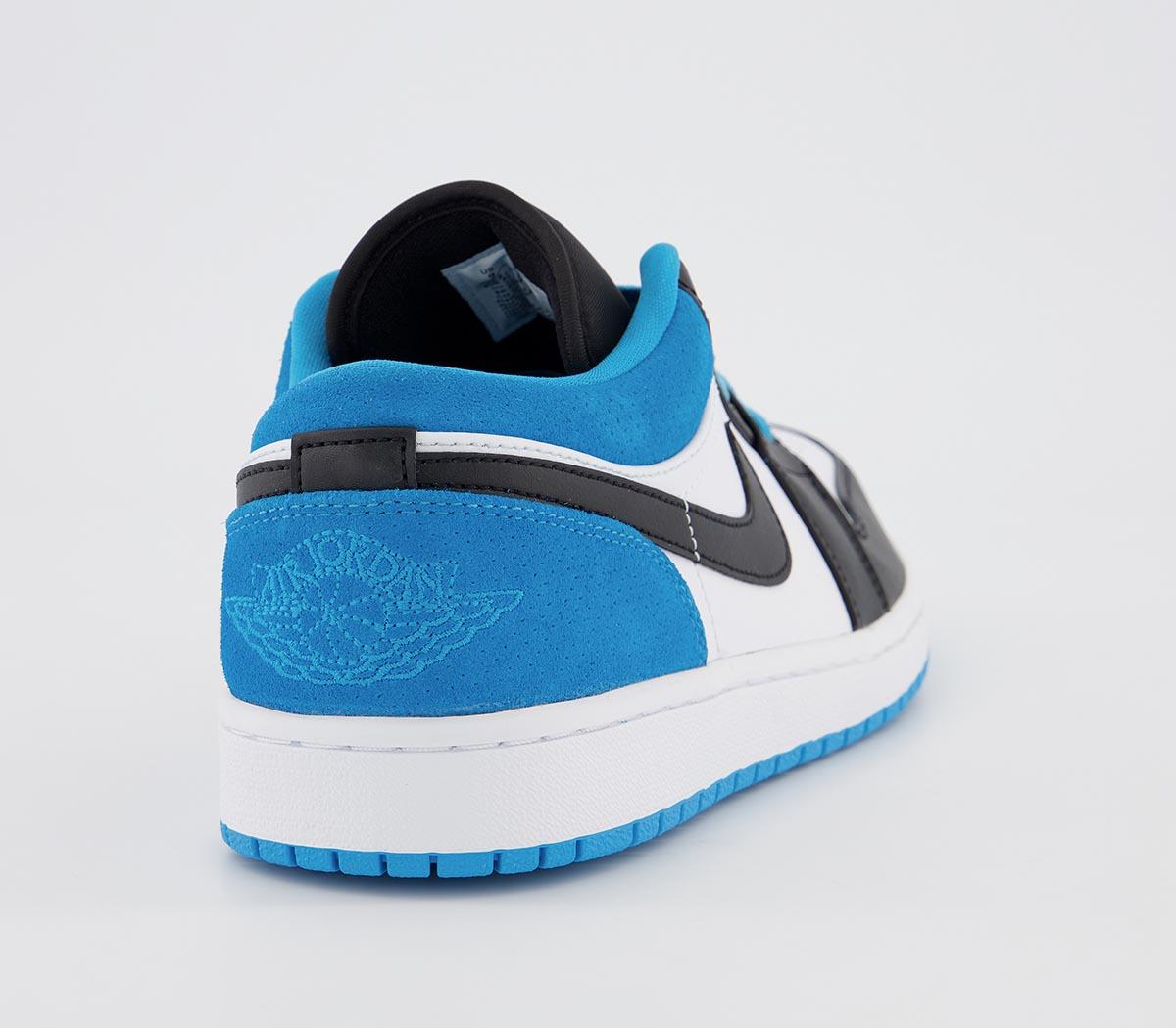 JordanAir Jordan 1 LowBlack Laser Blue White