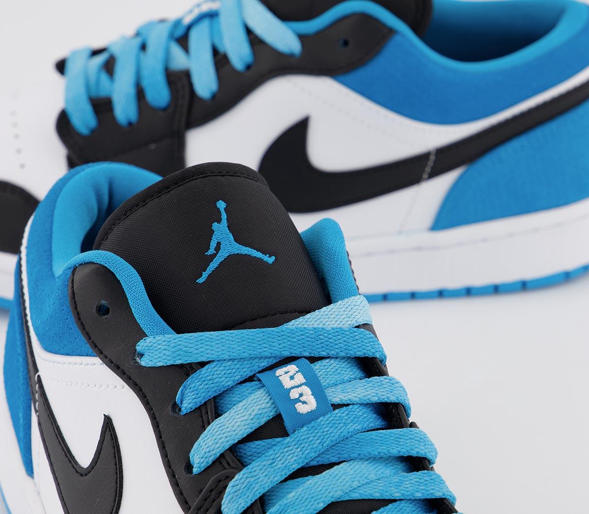JordanAir Jordan 1 LowBlack Laser Blue White