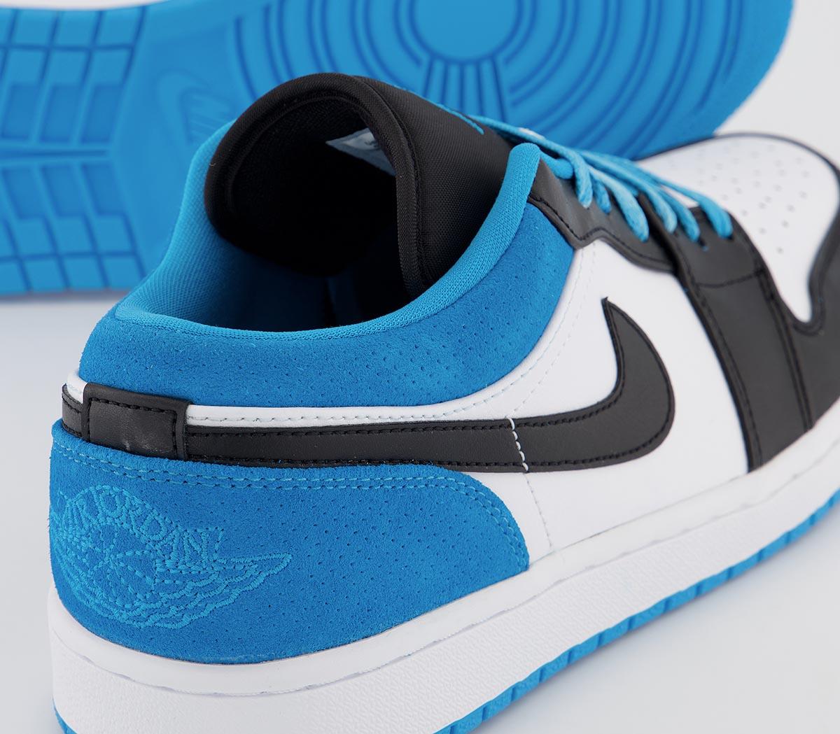 JordanAir Jordan 1 LowBlack Laser Blue White