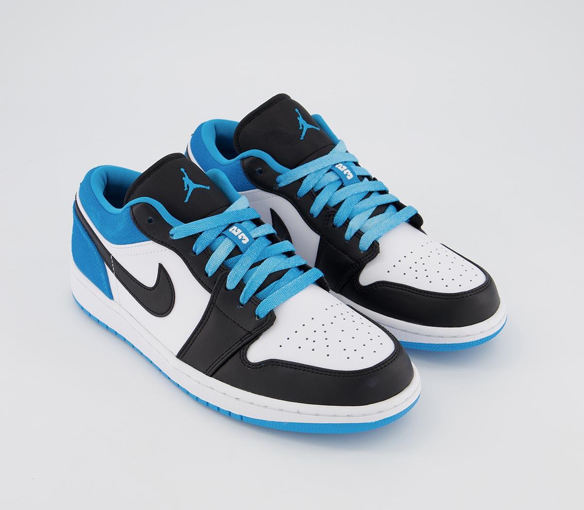 JordanAir Jordan 1 LowBlack Laser Blue White