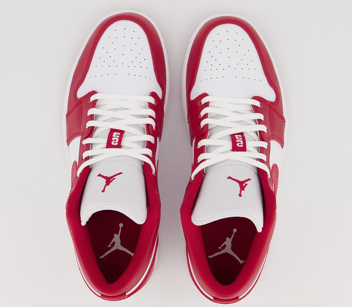 JordanAir Jordan 1 Low TrainersBlack Gym Red Black