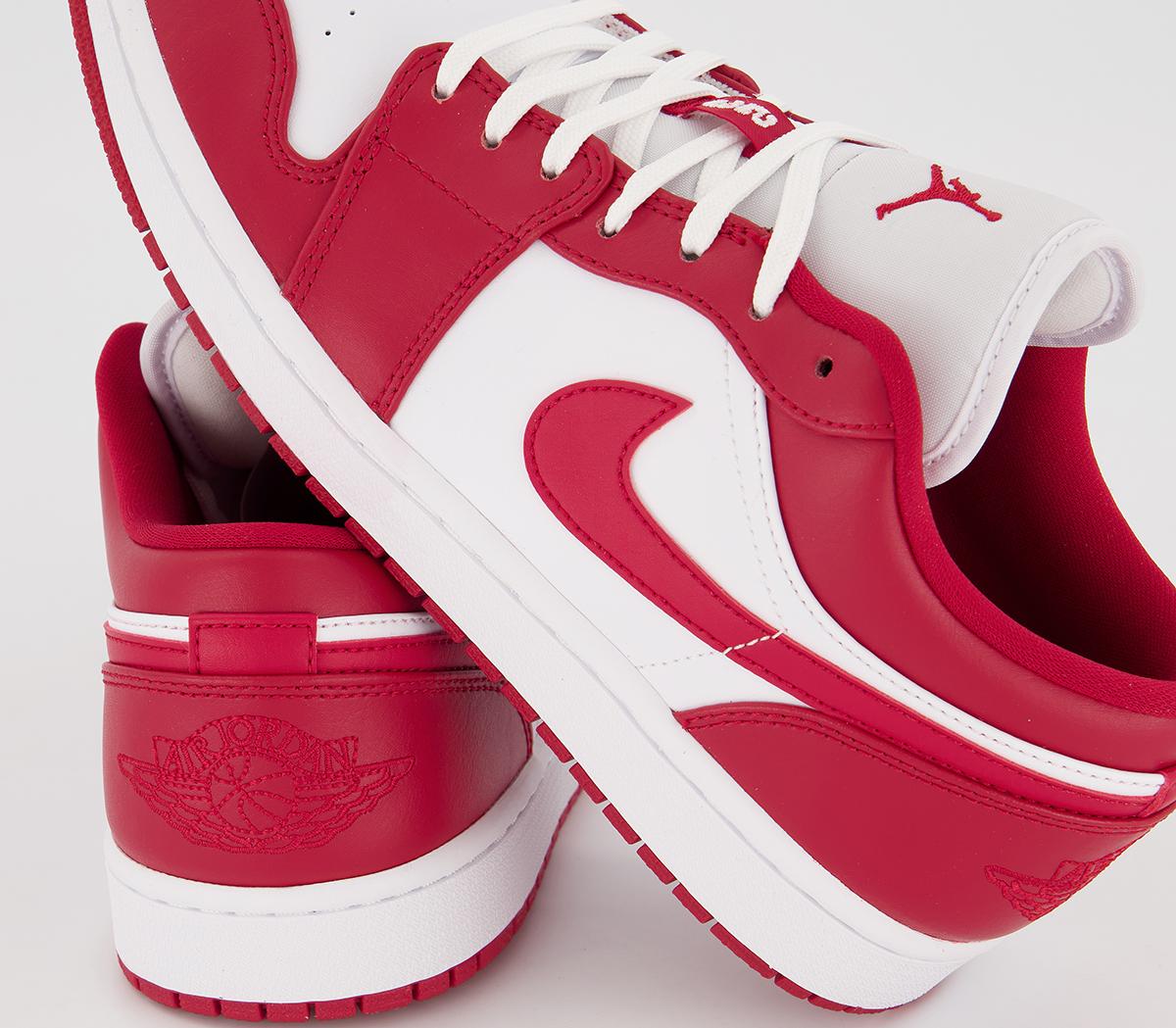 JordanAir Jordan 1 Low TrainersBlack Gym Red Black
