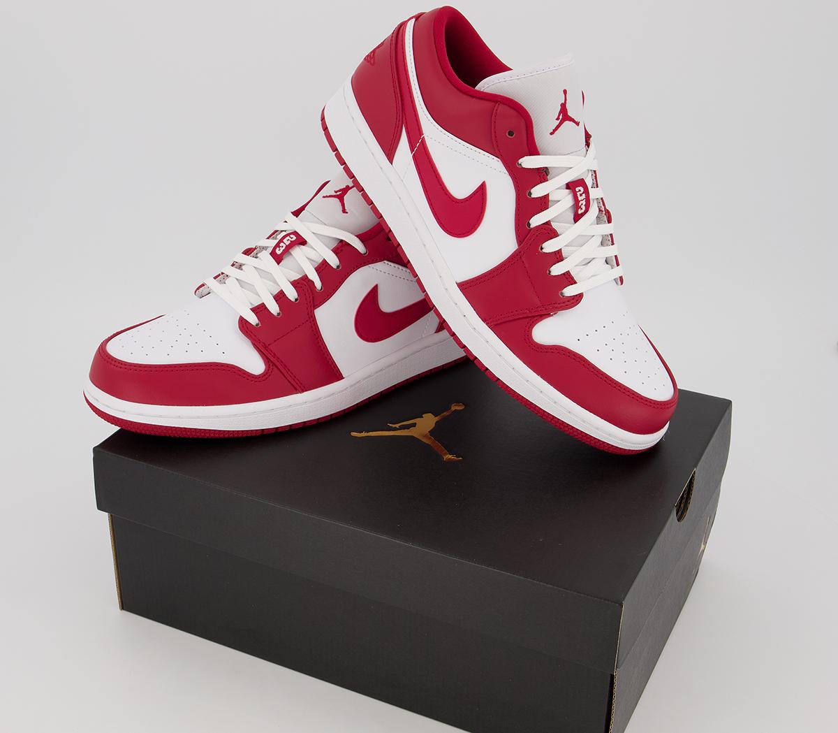 JordanAir Jordan 1 Low TrainersBlack Gym Red Black