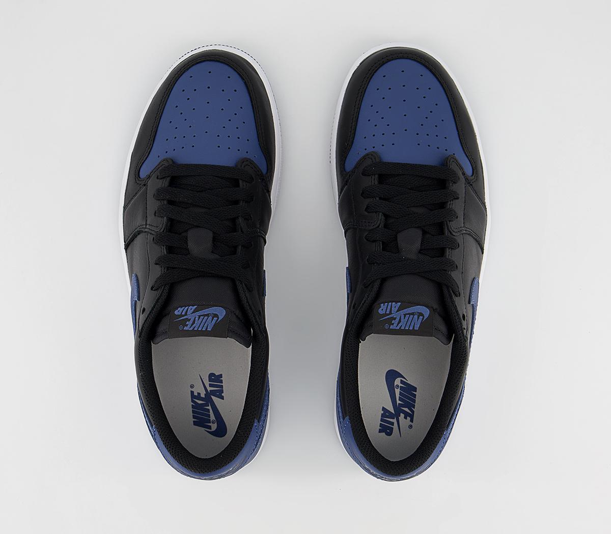 Jordan Air Jordan 1 Low Trainers Jordan Air Jordan 1 Low Trainers Black Mystic Navy White