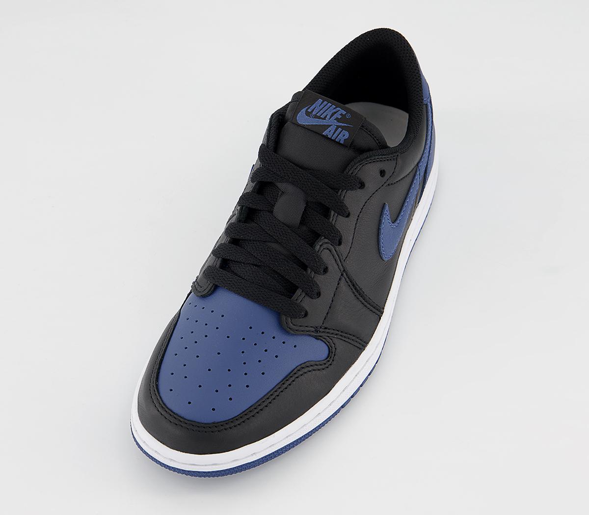 Jordan Air Jordan 1 Low Trainers Jordan Air Jordan 1 Low Trainers Black Mystic Navy White