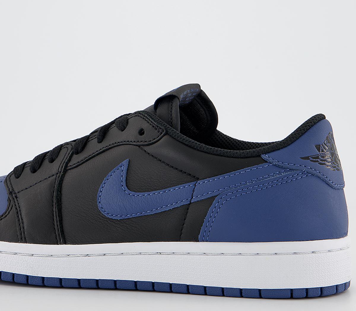 Jordan Air Jordan 1 Low Trainers Jordan Air Jordan 1 Low Trainers Black Mystic Navy White