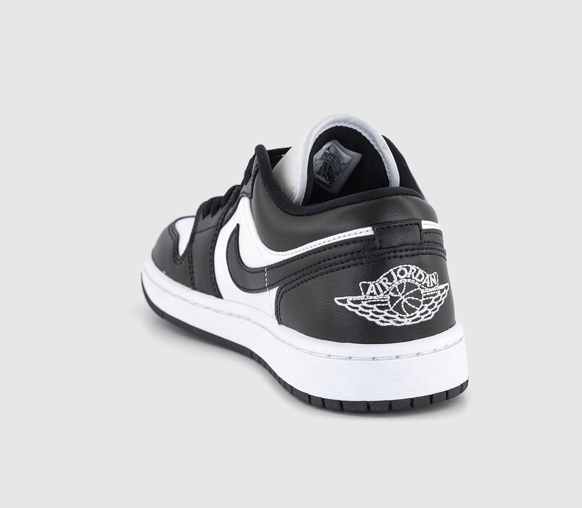 Jordan Air Jordan 1 Low Trainers White Black White Mens Trainers 2204