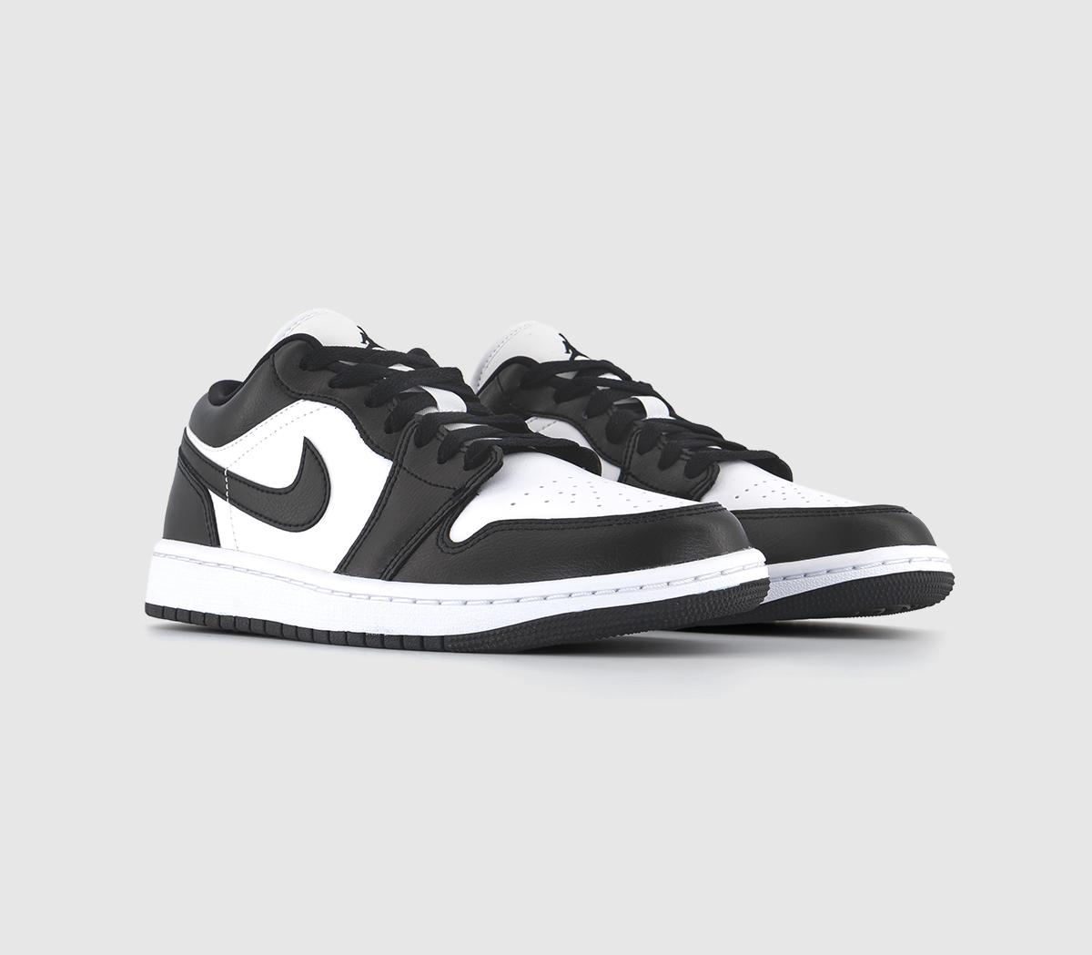 Jordan Air Jordan 1 Low Trainers White Black White Mens Trainers 0904