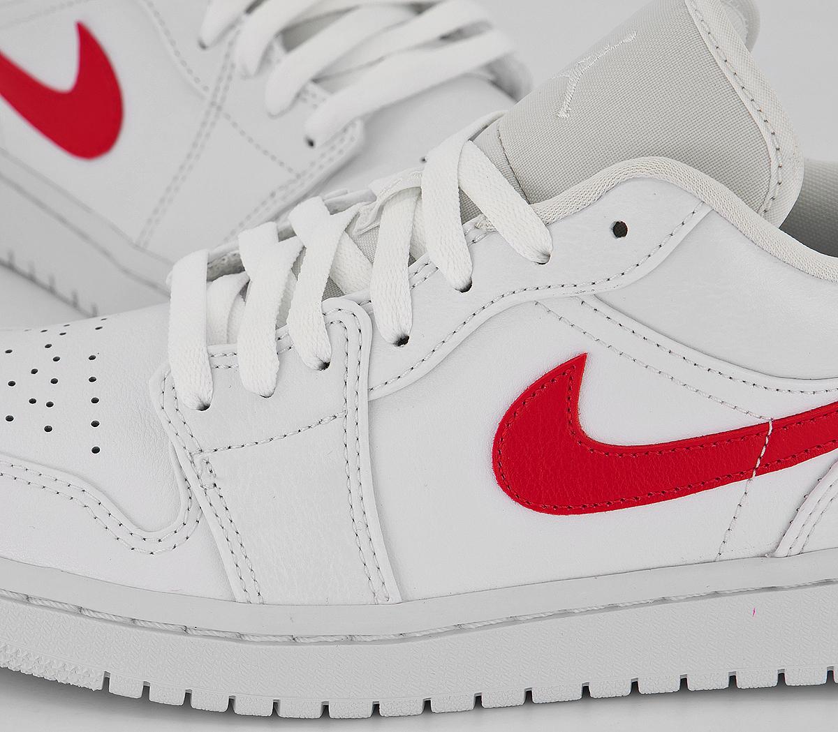 white university red jordan 1
