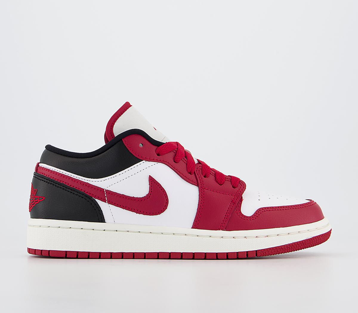 Air jordan 1 low hot sale gym red black white