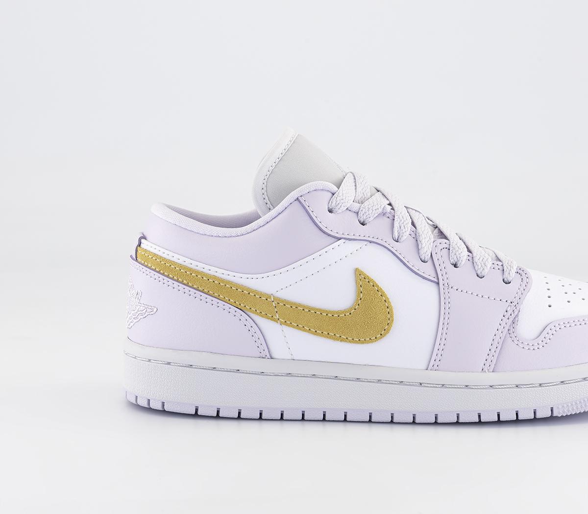 Jordan Air Jordan 1 Low Trainers Jordan Air Jordan 1 Low Trainers Barely Grape Lemon Wash White