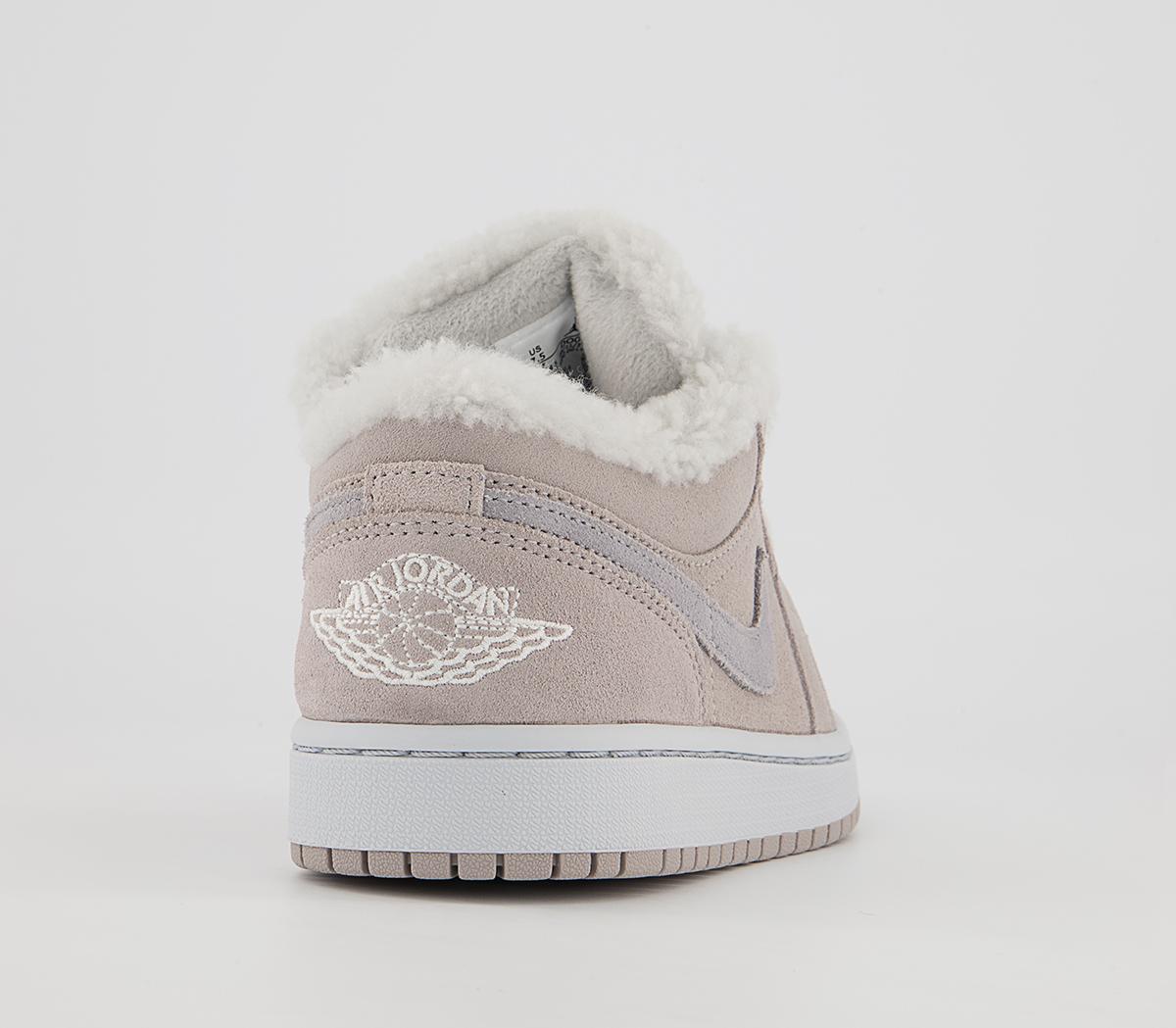 Jordan Air Jordan 1 Low Trainers Jordan Air Jordan 1 Low Trainers College Grey White Particle Grey
