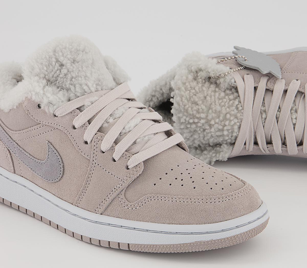 Jordan Air Jordan 1 Low Trainers Jordan Air Jordan 1 Low Trainers College Grey White Particle Grey