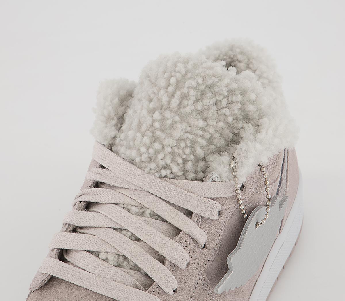 Jordan Air Jordan 1 Low Trainers Jordan Air Jordan 1 Low Trainers College Grey White Particle Grey