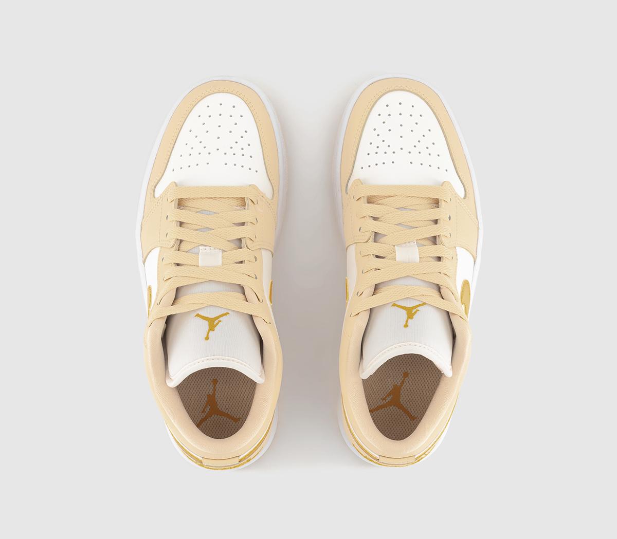 JordanAir Jordan 1 Low Trainers JordanAir Jordan 1 Low TrainersSail Yellow Ochre Pale Vanilla White