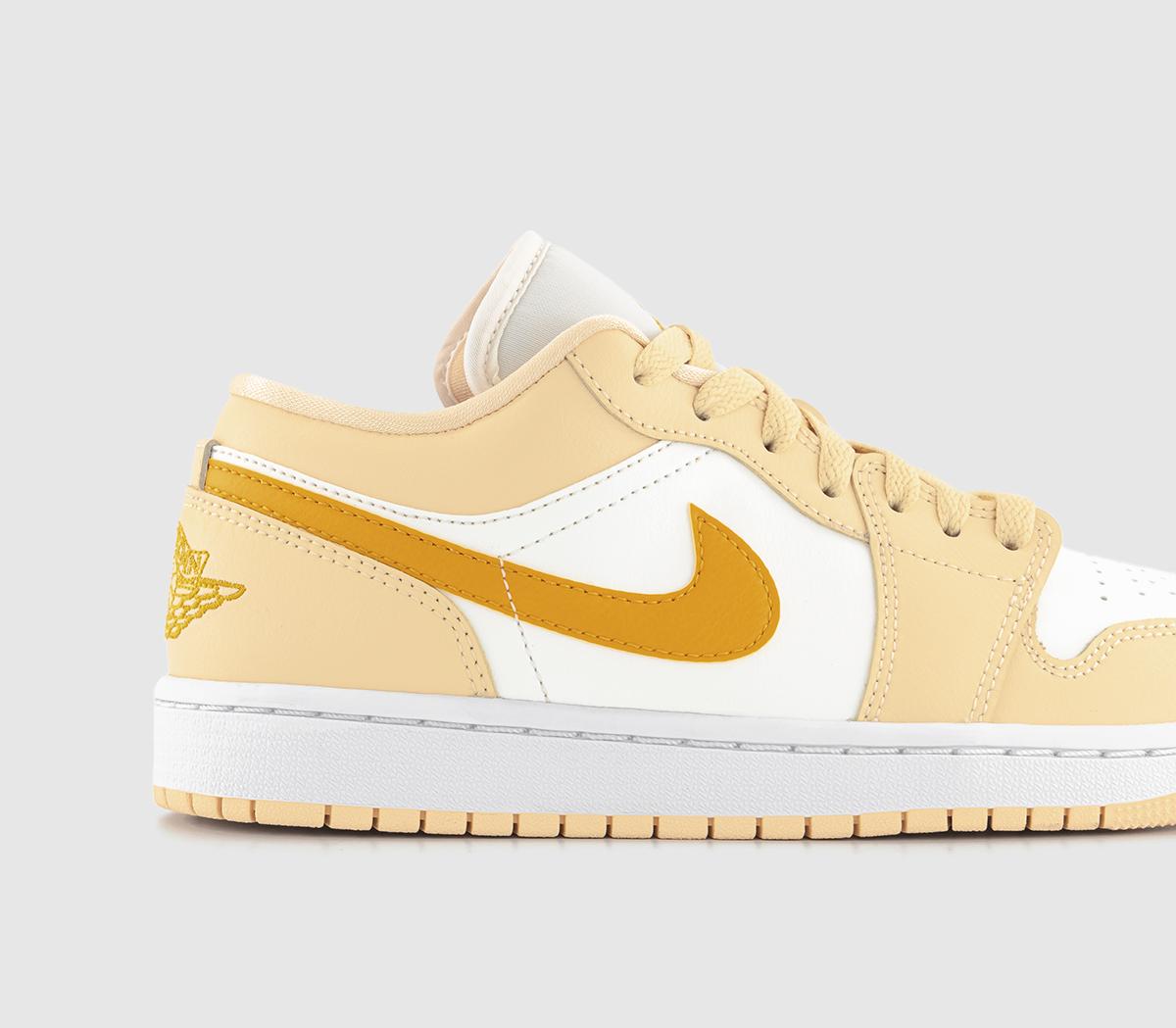 JordanAir Jordan 1 Low Trainers JordanAir Jordan 1 Low TrainersSail Yellow Ochre Pale Vanilla White