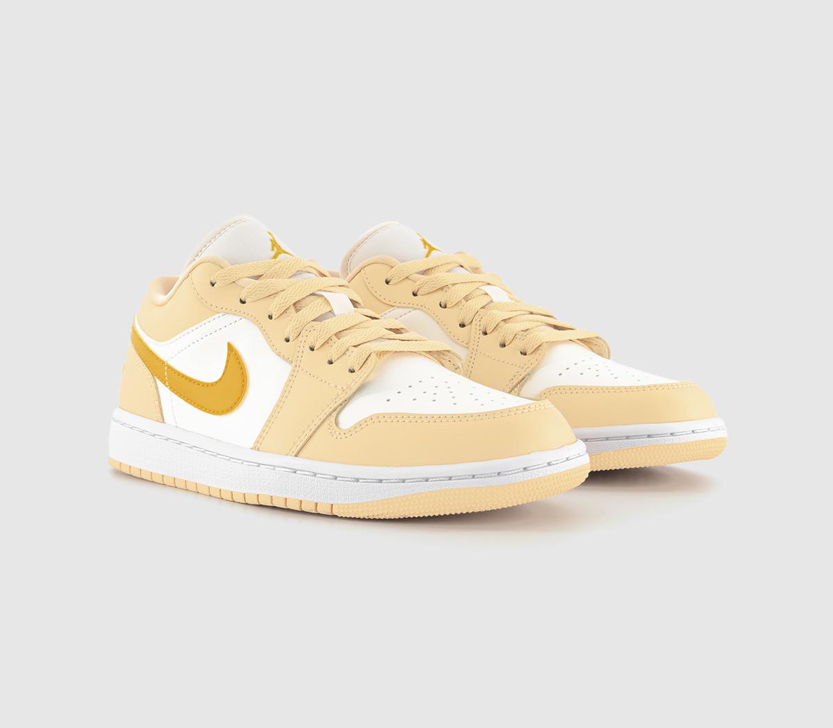 JordanAir Jordan 1 Low Trainers JordanAir Jordan 1 Low TrainersSail Yellow Ochre Pale Vanilla White