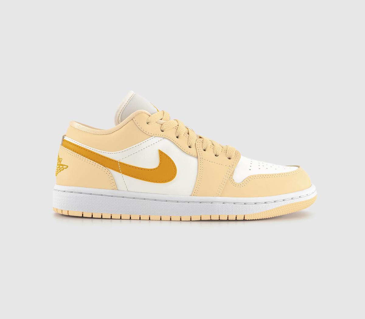 Air 1 Low Trainers Sail Yellow Ochre Pale Vanilla White